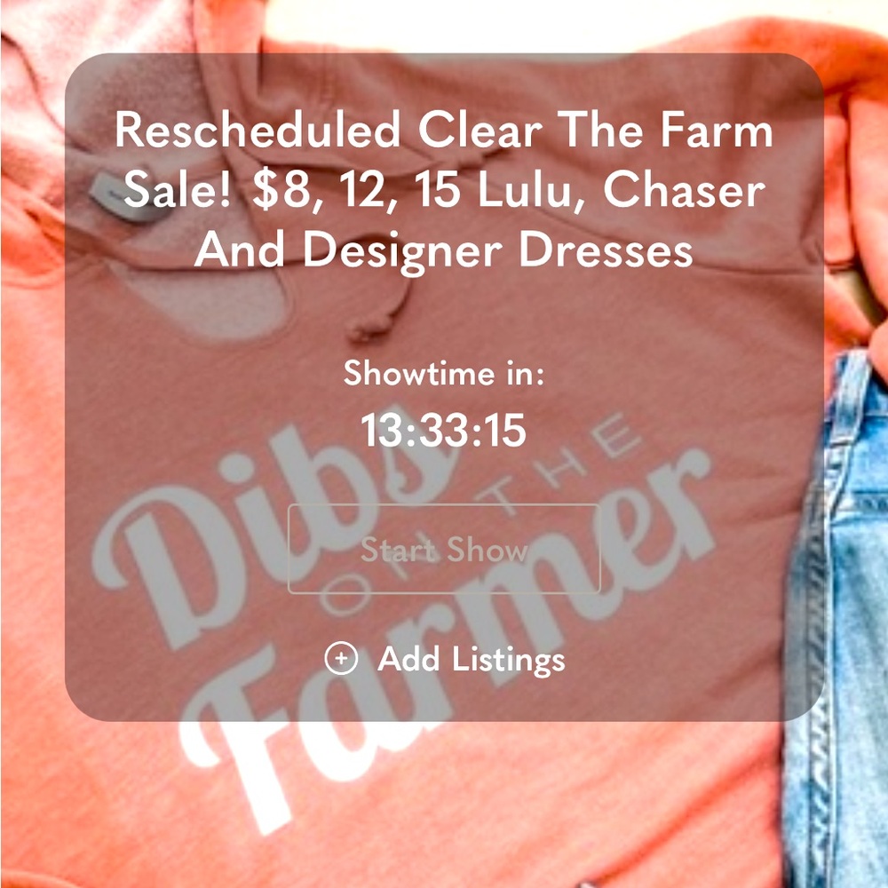 $8,$12 and $15 Clear the Farm Sale!!!